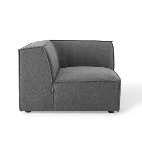 Modway Furniture Restore Modular Corner Chair by Modway - Charcoal Upholstery, Minimalist Design, Supreme Comfort EEI-3871-CHA