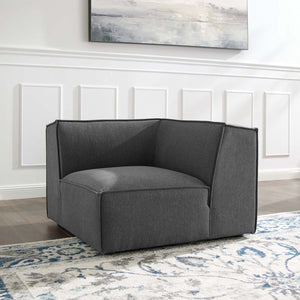 Modway Furniture Restore Modular Corner Chair by Modway - Charcoal Upholstery, Minimalist Design, Supreme Comfort EEI-3871-CHA
