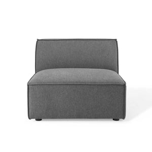 Modway Furniture Restore Armless Chair by Modway - Stylish Modular Seating with Comfort and Versatile Design Choices Charcoal EEI-3872-CHA