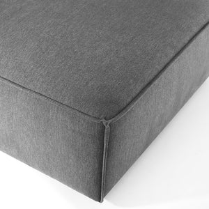 Modway Furniture Restore Ottoman - Versatile Centerpiece for Living Rooms with Plush Comfort and Modular Flexibility Charcoal EEI-3873-CHA