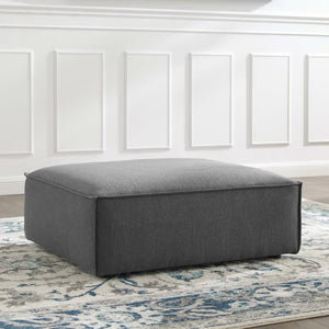 Modway Furniture Restore Ottoman - Versatile Centerpiece for Living Rooms with Plush Comfort and Modular Flexibility Charcoal EEI-3873-CHA