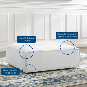 Modway Furniture Restore Ottoman - Versatile Centerpiece for Living Rooms with Plush Comfort and Modular Flexibility White EEI-3873-WHI