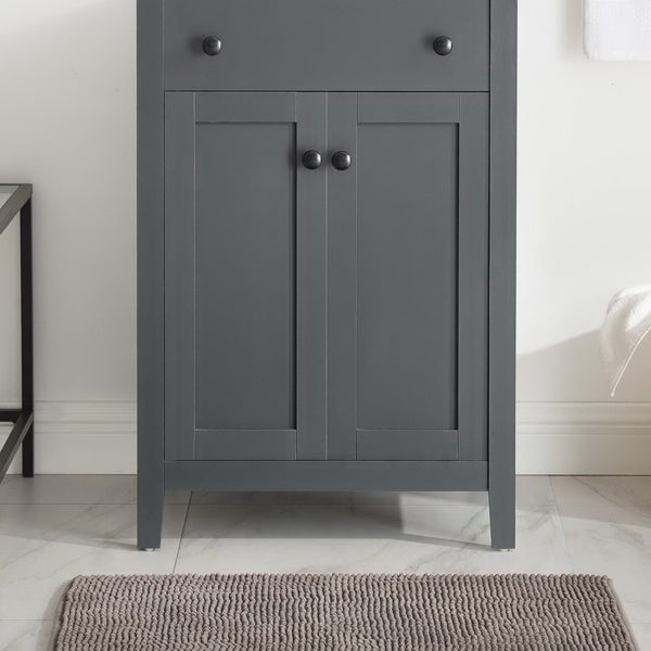 Modway Furniture Nantucket 24" Bathroom Vanity Cabinet - Modern Elegance with Soft-Close Doors and Smart Storage Solutions Gray EEI-3875-GRY