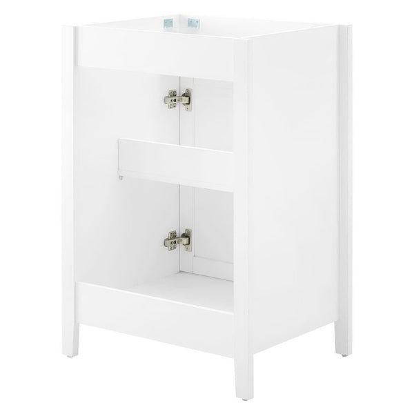 Modway Furniture Nantucket 24" Bathroom Vanity Cabinet - Modern Elegance with Soft-Close Doors and Smart Storage Solutions White EEI-3875-WHI
