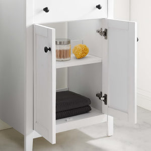 Modway Furniture Nantucket 24" Bathroom Vanity Cabinet - Modern Elegance with Soft-Close Doors and Smart Storage Solutions White EEI-3875-WHI