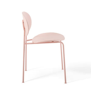 Modway Furniture Palette Mid-Century Dining Side Chair Set of 2 – Pink, Ergonomic, Stackable & Stylish Design EEI-3902-PNK