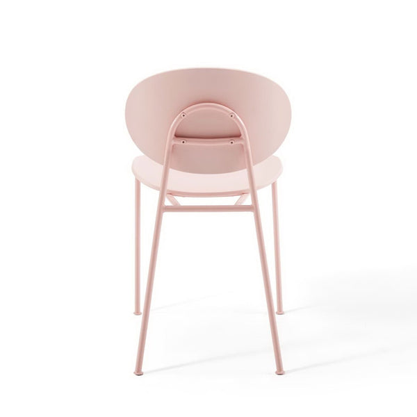 Modway Furniture Palette Mid-Century Dining Side Chair Set of 2 – Pink, Ergonomic, Stackable & Stylish Design EEI-3902-PNK