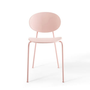 Modway Furniture Palette Mid-Century Dining Side Chair Set of 2 – Pink, Ergonomic, Stackable & Stylish Design EEI-3902-PNK