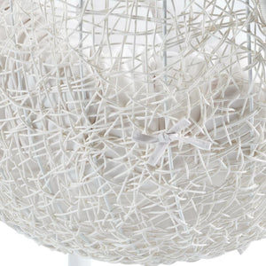 Modway Furniture Hide Outdoor Patio Swing Chair with Stand, Sunbrella® Cushion – Durable, Stylish All-Weather Design White White EEI-3929-WHI-WHI