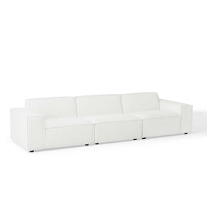 Modway Furniture Restore 3-Piece Modular Sectional Sofa - Modern Upholstered Design for Comfort & Versatile Spaces White EEI-4112-WHI