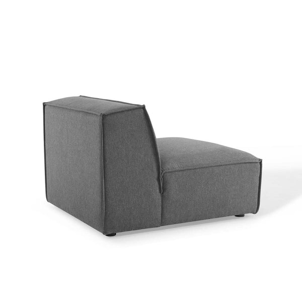 Modway Furniture Restore 4-Piece Modular Sectional Sofa - Modern Minimalist Design for Elegant Living Spaces Charcoal EEI-4114-CHA