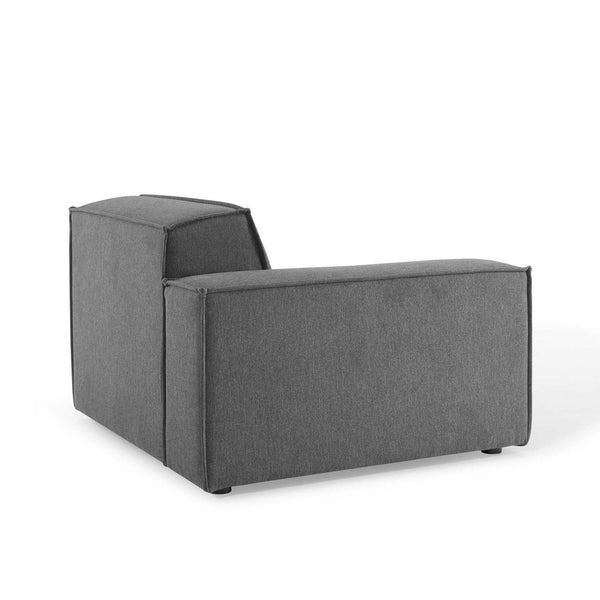 Modway Furniture Restore 4-Piece Modular Sectional Sofa - Modern Minimalist Design for Elegant Living Spaces Charcoal EEI-4114-CHA