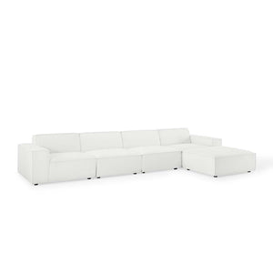 Modway Furniture Restore 5-Piece Modular Sectional Sofa by Modway - Modern Design, Comfort, and Versatile Layouts White EEI-4115-WHI
