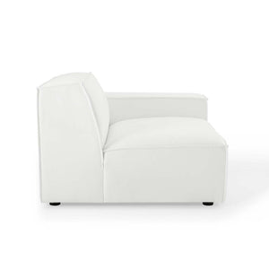 Modway Furniture Restore Modular 5 Piece Sectional Sofa with French Piping and Pocket Coil Support EEI-4117-WHI