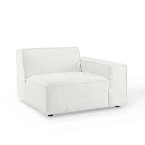 Modway Furniture Restore Modway Six Piece Modular Sectional with Ottoman Polyester Upholstered Lounge Sofa EEI-4118-WHI