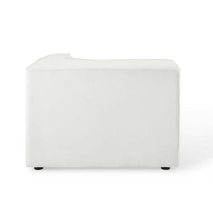 Modway Furniture Restore Modway Six Piece Modular Sectional with Ottoman Polyester Upholstered Lounge Sofa EEI-4118-WHI