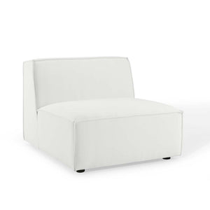 Modway Furniture Restore Modway Six Piece Modular Sectional with Ottoman Polyester Upholstered Lounge Sofa EEI-4118-WHI
