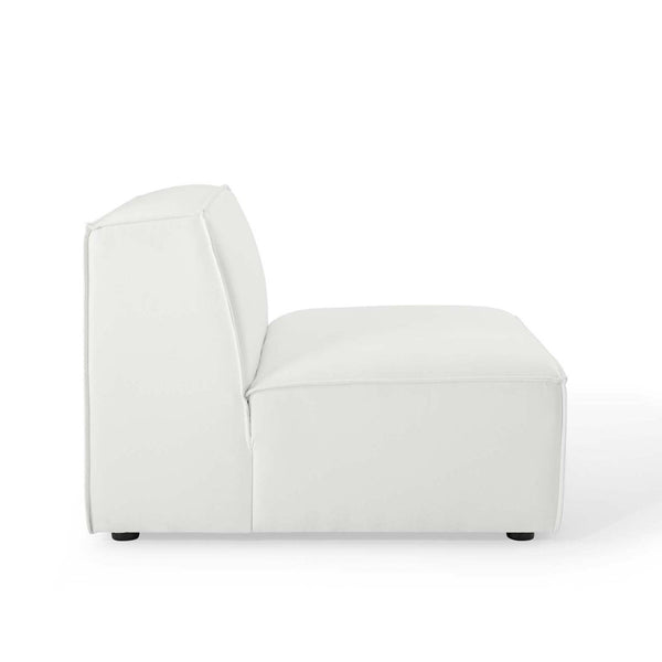 Modway Furniture Restore Modway Six Piece Modular Sectional Sofa with French Piping for Open Living EEI-4119-WHI