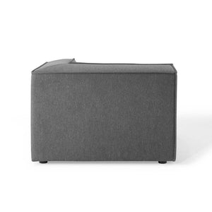 Modway Furniture Restore 7-Piece Modular Sectional Sofa - Charcoal, Modern Comfort with Versatile Layout Options EEI-4120-CHA