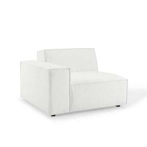 Modway Furniture Restore Modway 7 Piece Modular Sectional Sofa with French Piping in Polyester Fabric EEI-4120-WHI