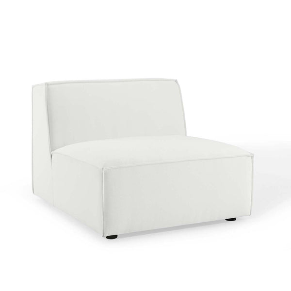 Modway Furniture Restore Modway 7 Piece Modular Sectional Sofa with French Piping in Polyester Fabric EEI-4120-WHI