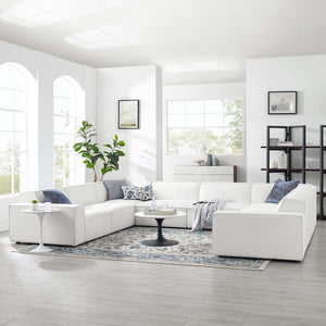 Modway Furniture Restore Modular Sectional Sofa with French Piping and Pocket Coil Cushion Support EEI-4121-WHI