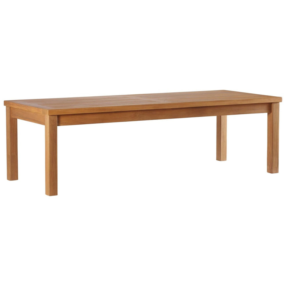 Modway Furniture Upland Outdoor Teak Wood Coffee Table - Durable, Weather-Resistant Design for Patios & Gardens EEI-4122-NAT