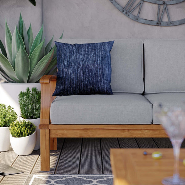 Modway Furniture Marina Outdoor Patio Teak Sofa - Weather-Resistant Comfort for Stylish Gatherings and Relaxation Natural Gray EEI-4176-NAT-GRY