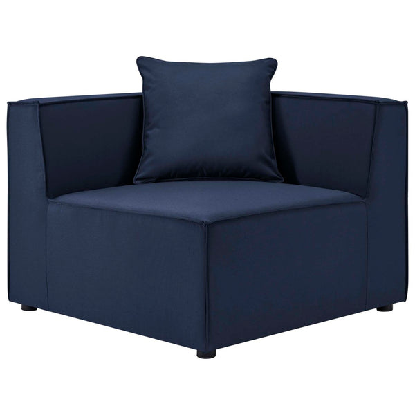 Modway Furniture Saybrook Outdoor Patio Upholstered Corner Chair - Weather-Resistant, Comfortable & Stylish Seating Navy EEI-4210-NAV