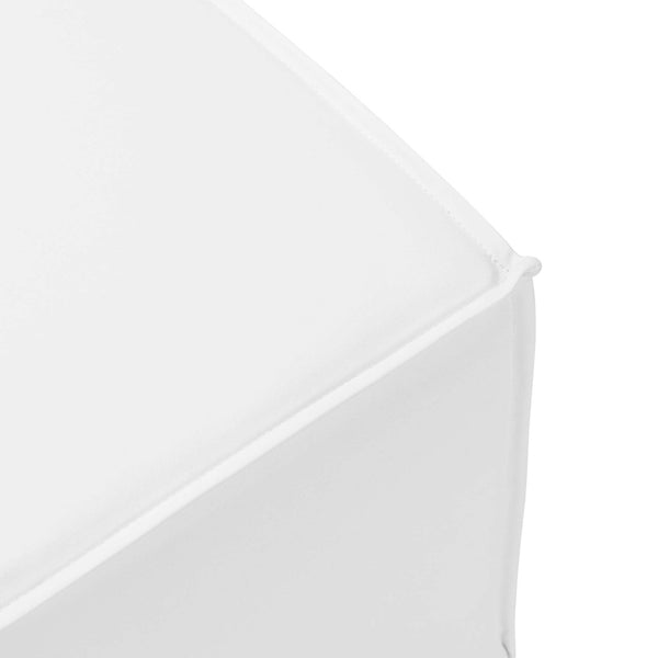 Modway Furniture Saybrook Outdoor Patio Upholstered Ottoman – Stylish, Versatile Footrest for Modern Outdoor Spaces White EEI-4211-WHI