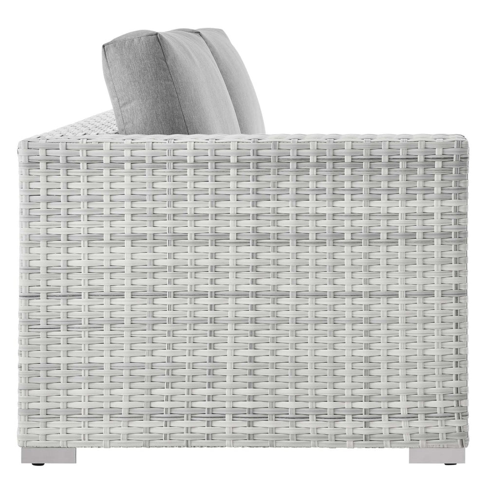 Modway Furniture Convene Outdoor Patio Left-Arm Loveseat - Stylish, Durable, Weather-Resistant Seating for Relaxation EEI-4303-LGR-GRY