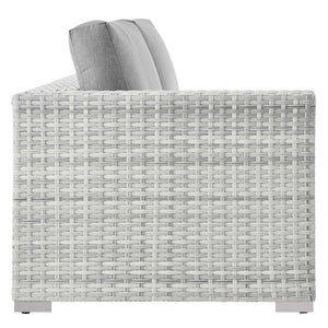 Modway Furniture Convene Outdoor Patio Left-Arm Loveseat - Stylish, Durable, Weather-Resistant Seating for Relaxation EEI-4303-LGR-GRY