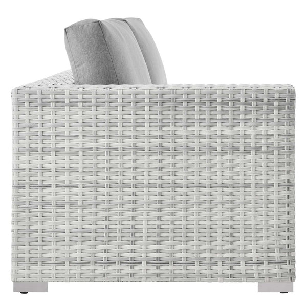 Modway Furniture Convene Outdoor Patio Left-Arm Loveseat - Stylish, Durable, Weather-Resistant Seating for Relaxation EEI-4303-LGR-GRY