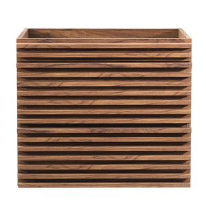 Modway Furniture Render 24" Wall-Mount Bathroom Vanity Cabinet - Mid-Century Modern Design with Practical Storage Walnut EEI-4338-WAL