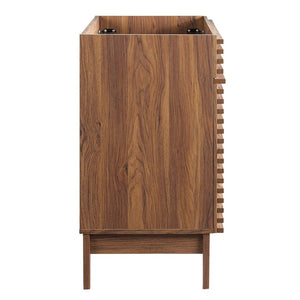 Modway Furniture Render 36" Bathroom Vanity Cabinet - Mid-Century Modern Design with Ample Storage & Style Walnut EEI-4340-WAL