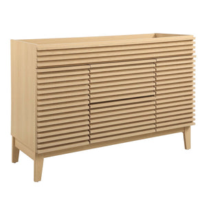 Modway Furniture Render 48" Single Sink Bathroom Vanity Cabinet - Stylish Mid-Century Modern Design with Ample Storage Oak EEI-4341-OAK