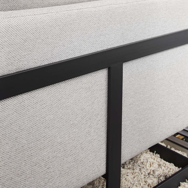 Modway Furniture Posse Upholstered Accent Chair – Retro-Modern Design with Luxurious Comfort for Any Space Black Camel EEI-4391-BLK-CAM