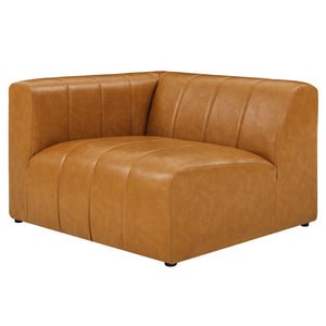Modway Furniture Bartlett Vegan Leather Left-Arm Chair - Retro-Modern Comfort & Style for Your Lounge Space EEI-4397-TAN