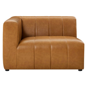 Modway Furniture Bartlett Vegan Leather Left-Arm Chair - Retro-Modern Comfort & Style for Your Lounge Space EEI-4397-TAN