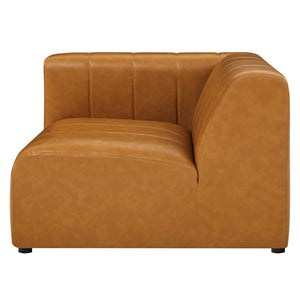 Modway Furniture Bartlett Vegan Leather Left-Arm Chair - Retro-Modern Comfort & Style for Your Lounge Space EEI-4397-TAN