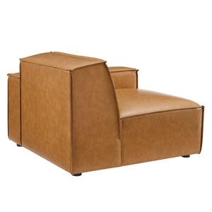 Modway Furniture Restore Right-Arm Vegan Leather Sectional Chair by Modway - Modern Comfort with Customizable Style EEI-4493-TAN