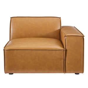 Modway Furniture Restore Right-Arm Vegan Leather Sectional Chair by Modway - Modern Comfort with Customizable Style EEI-4493-TAN