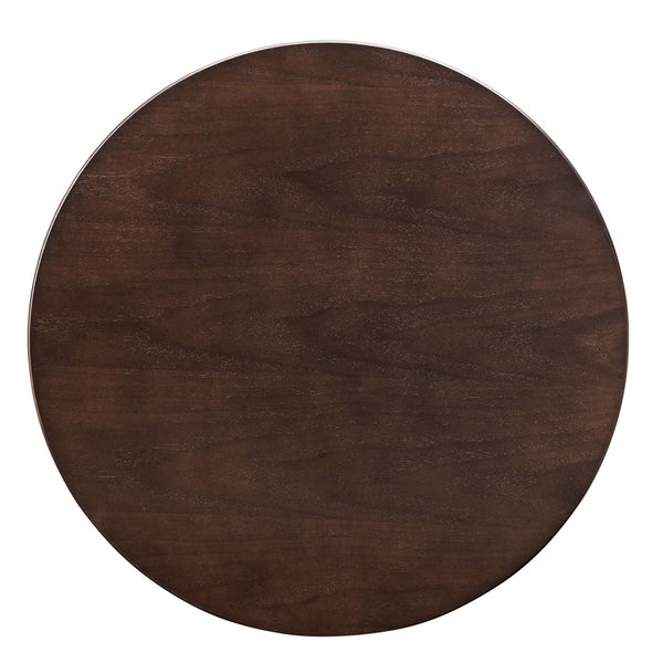 Modway Furniture Verne 28" Round Dining Table - Modern Mid-Century Design with Gold Base for Cozy Spaces & Style EEI-4551-GLD-CHE