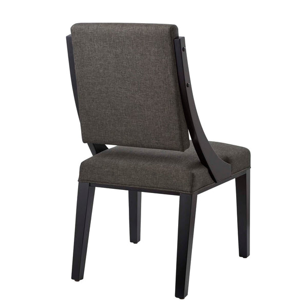 Modway Furniture Cambridge Upholstered Dining Chairs Set of 2 – Modern Comfort for Stylish Dining and Home Décor Gray EEI-4553-GRY