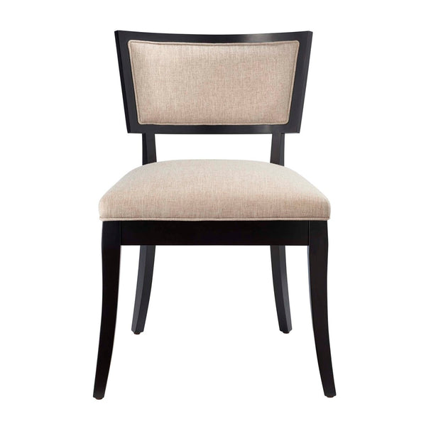 Modway Furniture Pristine Upholstered Fabric Dining Chairs Set of 2 – Elegant Comfort for Any Dining or Living Space Beige EEI-4557-BEI