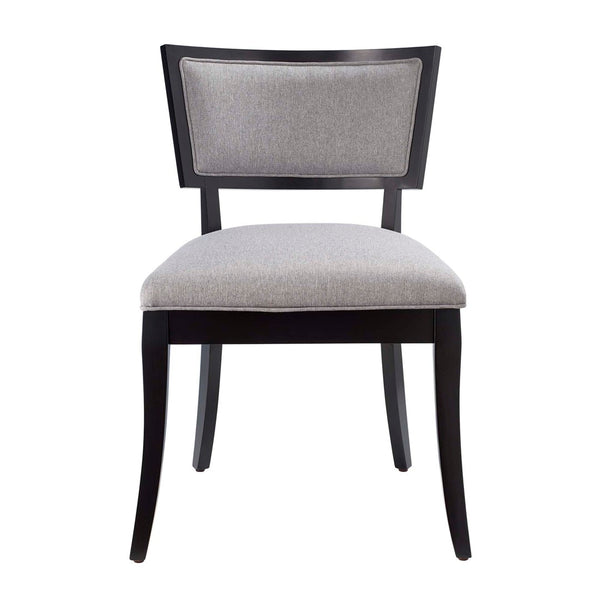 Modway Furniture Pristine Upholstered Fabric Dining Chairs Set of 2 – Elegant Comfort for Any Dining or Living Space Light Gray EEI-4557-LGR