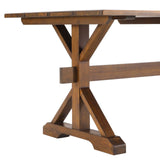 Modway Furniture Windchime 71" Wood Dining Table Walnut 71 x 39.5 x 30