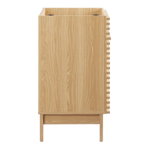 Modway Furniture Render 24" Bathroom Vanity Cabinet - Mid-Century Modern Design with Soft-Close Doors & Storage Solutions Oak EEI-4598-OAK