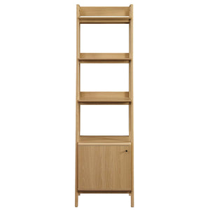 Modway Furniture Bixby 21" Tiered Bookshelf - Modern Storage Solution for Living Room, Bedroom & Home Office Decor Oak EEI-4655-OAK