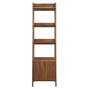 Modway Furniture Bixby 21" Tiered Bookshelf - Modern Storage Solution for Living Room, Bedroom & Home Office Decor Walnut EEI-4655-WAL